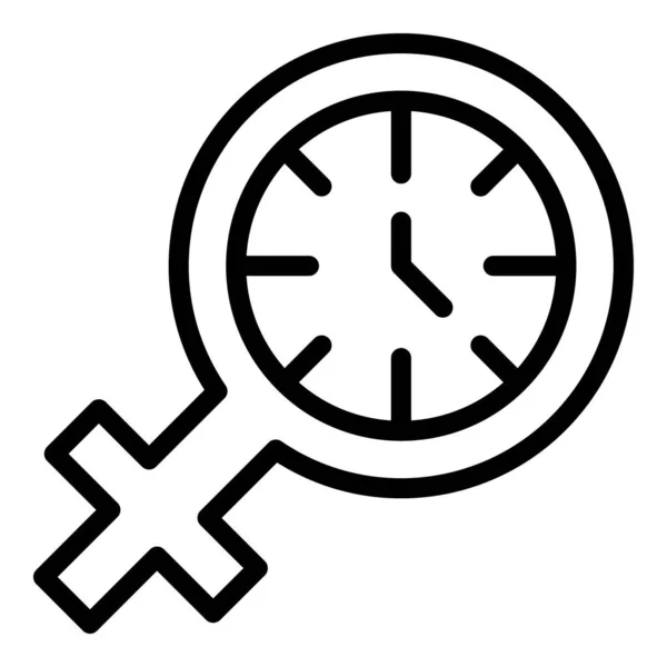 Health menopause icon outline vector. Woman hormone — Image vectorielle