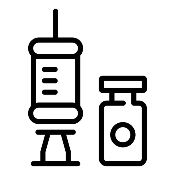 Fertility syringe icon outline vector. Woman health — Stockvector