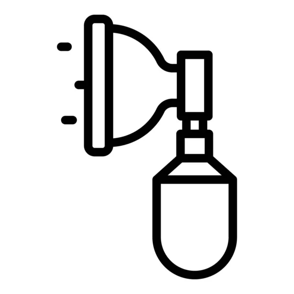 Nasal oxygen icon outline vector. Medical concentrator — Stockový vektor