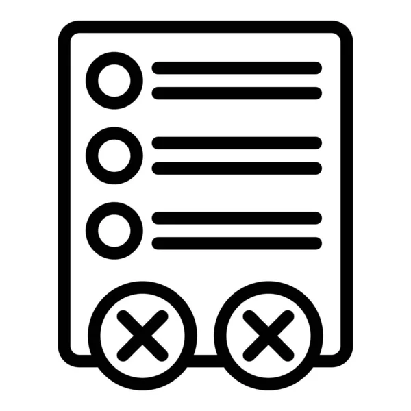 Disclaimer privacy icon outline vector. Policy license — Vettoriale Stock