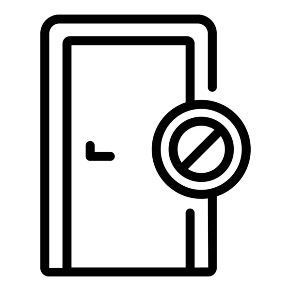 Information disclaimer icon outline vector. Document contract — 图库矢量图片