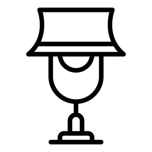 Home lamp icon outline vector. Interior light — Διανυσματικό Αρχείο