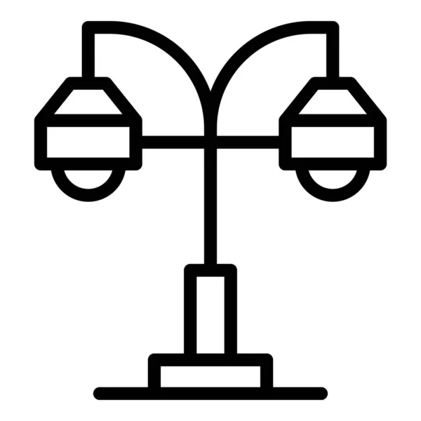 Pendant lamp icon outline vector. Home light — Stockvektor