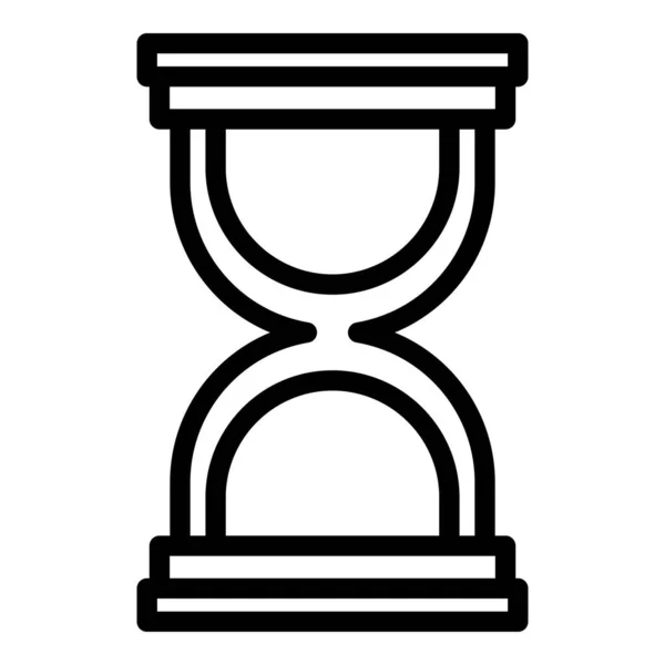 Hourglass time icon outline vector. Clock map — Stock Vector