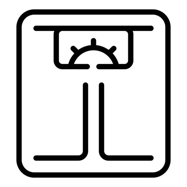 Weight scales icon outline vector. Scale balance — Image vectorielle