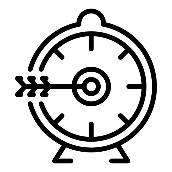 Habilidades de tiempo icono contorno vector. Apoyo al estrés — Vector de stock