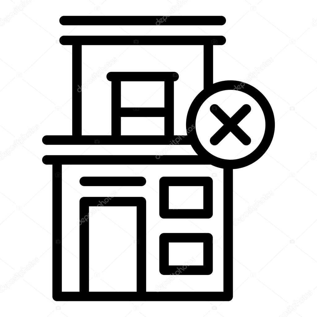 Online disclaimer icon outline vector. Legal document