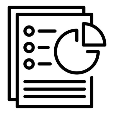 Manager document icon outline vector. Archive information