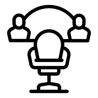 Vacancy job icon outline vector. Hiring post