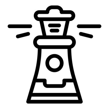 Hiring lighthouse icon outline vector. Job team