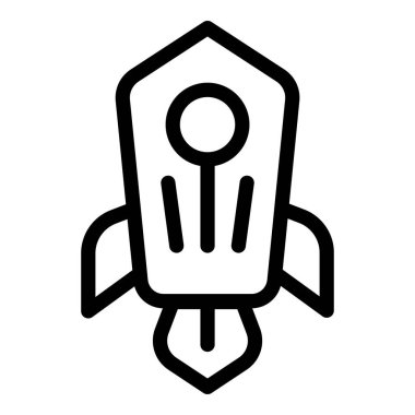 Startup job icon outline vector. Team post