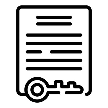 Document patent icon outline vector. Copy right