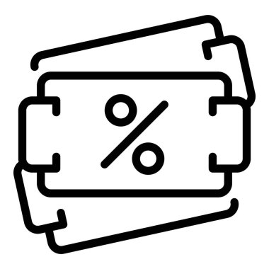 Sale cart icon outline vector. Online store tag