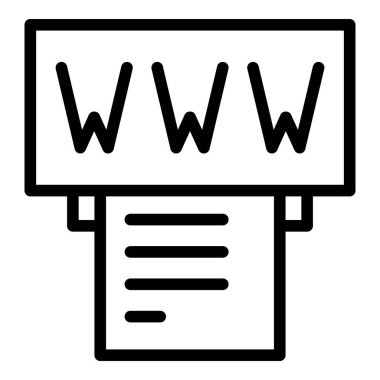 Web register icon outline vector. New login