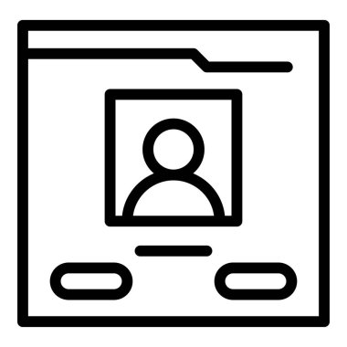 User website icon outline vector. Online web