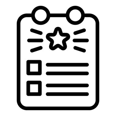 Board wishlist icon outline vector. Love order