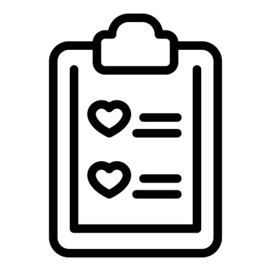 Small wishlist icon outline vector. Website cart