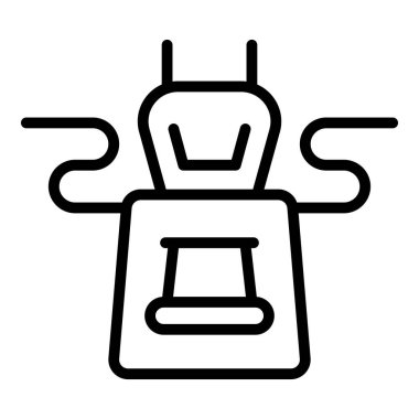 Kitchen apron icon outline vector. Cook chef