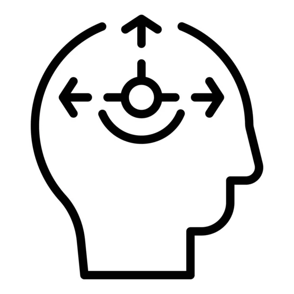 Skills achievement icon outline vector. Stress growth — Image vectorielle