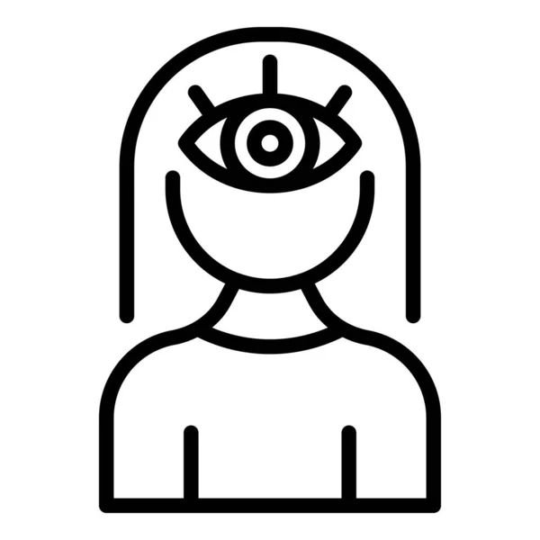 Meditation skills icon outline vector. Stress therapy — ストックベクタ