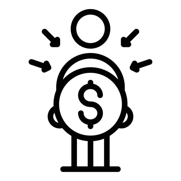 Reward cashback icon outline vector. Online program — Stockvector
