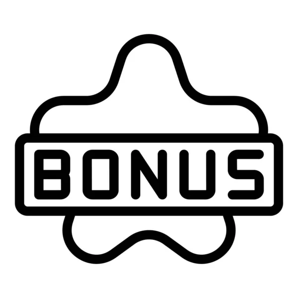 Bonus market star icon outline vector. Customer program —  Vetores de Stock