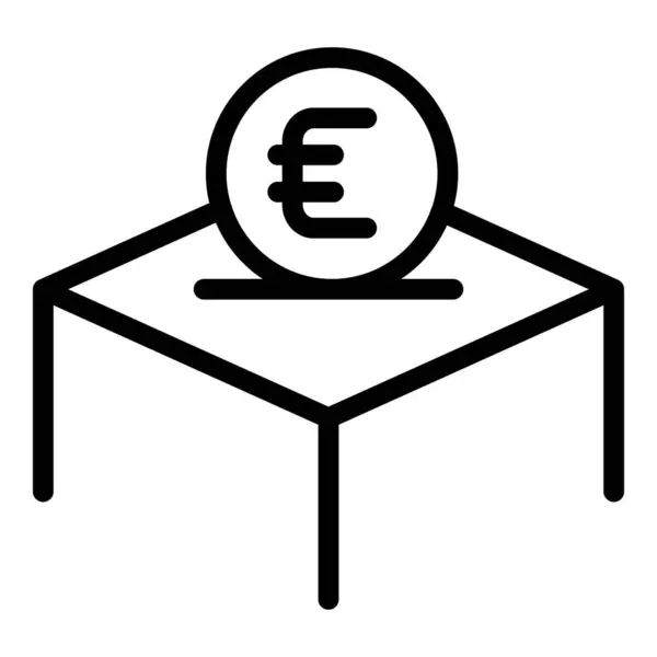 Help charity icon outline vector. Social money — Stockvektor