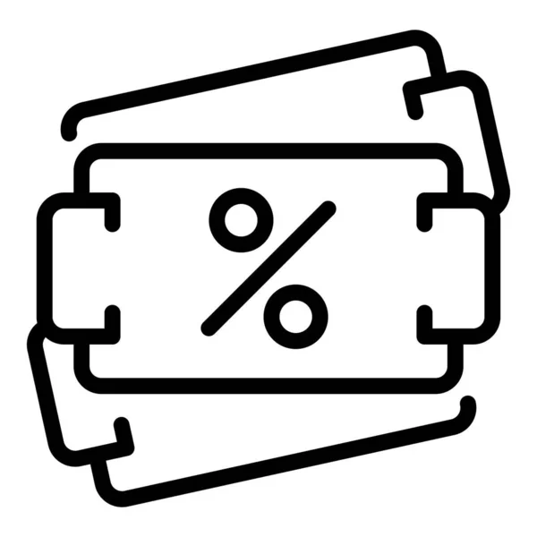 Sale cart icon outline vector. Online store tag — Stockvektor