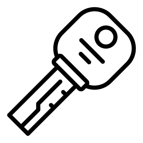 Car key icon outline vector. Alarm hand — 图库矢量图片