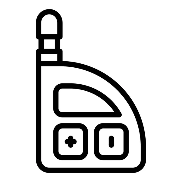 Car remote control icon outline vector. Auto system — стоковый вектор