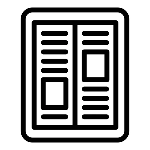 Ebook Icon Outline Vektor. Digitales Buch — Stockvektor