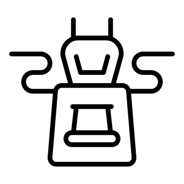 Kitchen apron icon outline vector. Cook chef — ストックベクタ