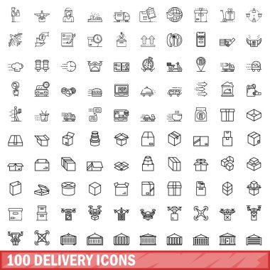 100 dağıtım simgesi seti, özet biçimi