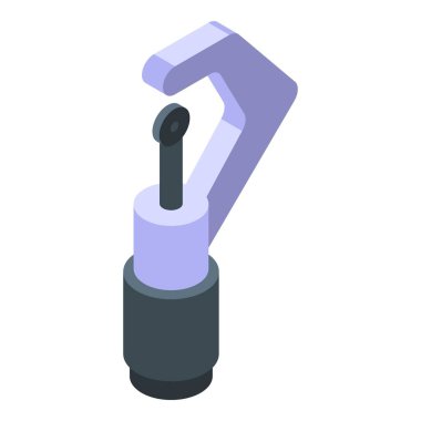 Klima parçası izometrik vektör. Evi onarın.