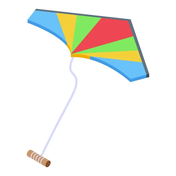 Kid kite icon isometric vector. Sky fly — Stock Vector