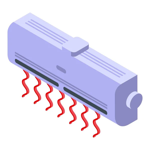 Icône du climatiseur thermique vecteur isométrique. Réparation de maison — Image vectorielle