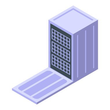 Bulaşık ikonu izometrik vektörünü aç. Mutfak onarımı