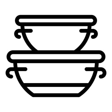 Atıştırmalık kutuları ana hatları vektörü. Yiyecek paketi