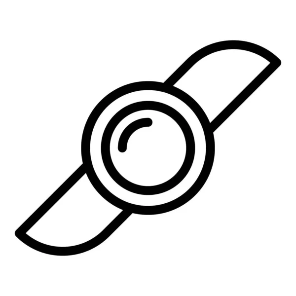 Copter Propeller Symbol Umrissvektor. Kameradrohne — Stockvektor