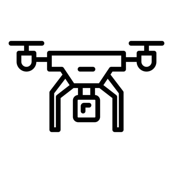 Cinema drone icon outline vector. Aerial camera — Stock Vector