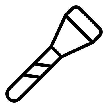 Çatal spatula ikon ana hatları vektörü. bbq pişiriyorum.