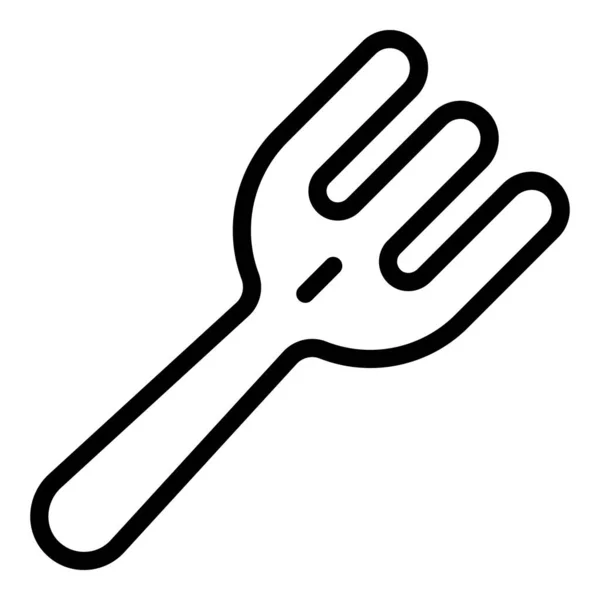 Spatulaアイコンアウトラインベクトル。台所料理 — ストックベクタ