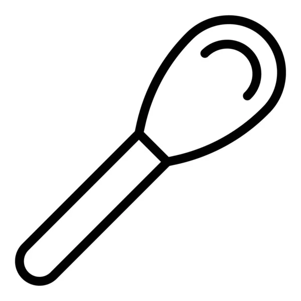 Couverts spatule icône contour vecteur. Cuisine cuisine — Image vectorielle