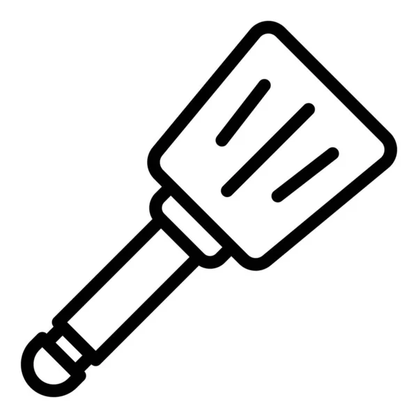 Outil spatule icône contour vecteur. Cuisine cuisine — Image vectorielle
