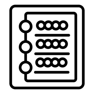 Şarap tadım menüsü ikonu ana hatları vektörü. Şarap garsonu içkisi.