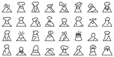 Volkanik patlama simgeleri ana vektörü belirledi. Macera tırmanışı