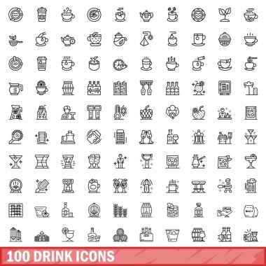 100 içecek simgesi belirlendi, taslak biçimi
