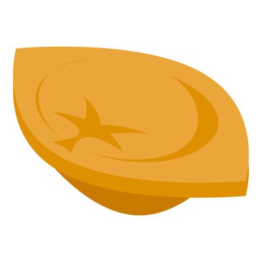 İtalyan ravioli ikonu izometrik vektörü. İtalyan yemeği.