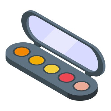 Kozmetik paket izometrik vektörü. Güzellik kremi