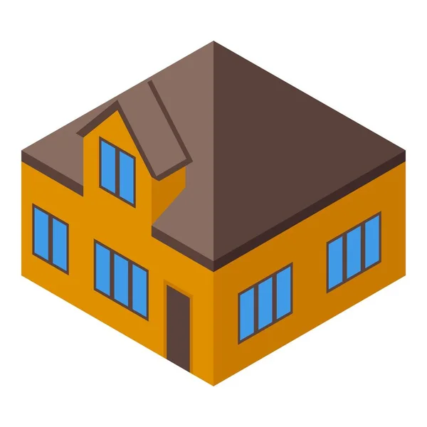 Icono de la casa familiar vector isométrico. Gente de casa — Vector de stock